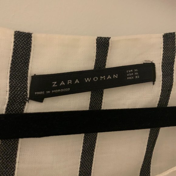 Black/While Zara blouse - Picture 3 of 4